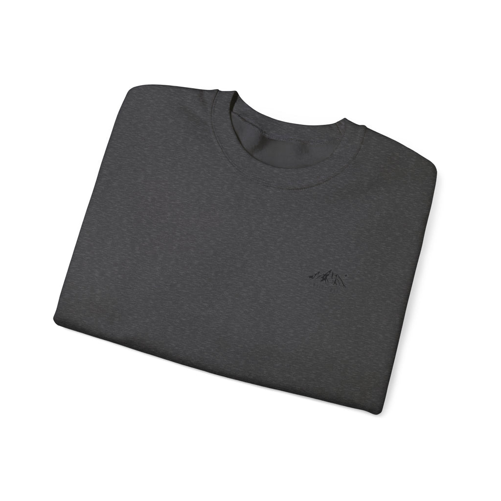 Minimal Mountain Crewneck Sweatshirt - Tiny Mountain Graphic
