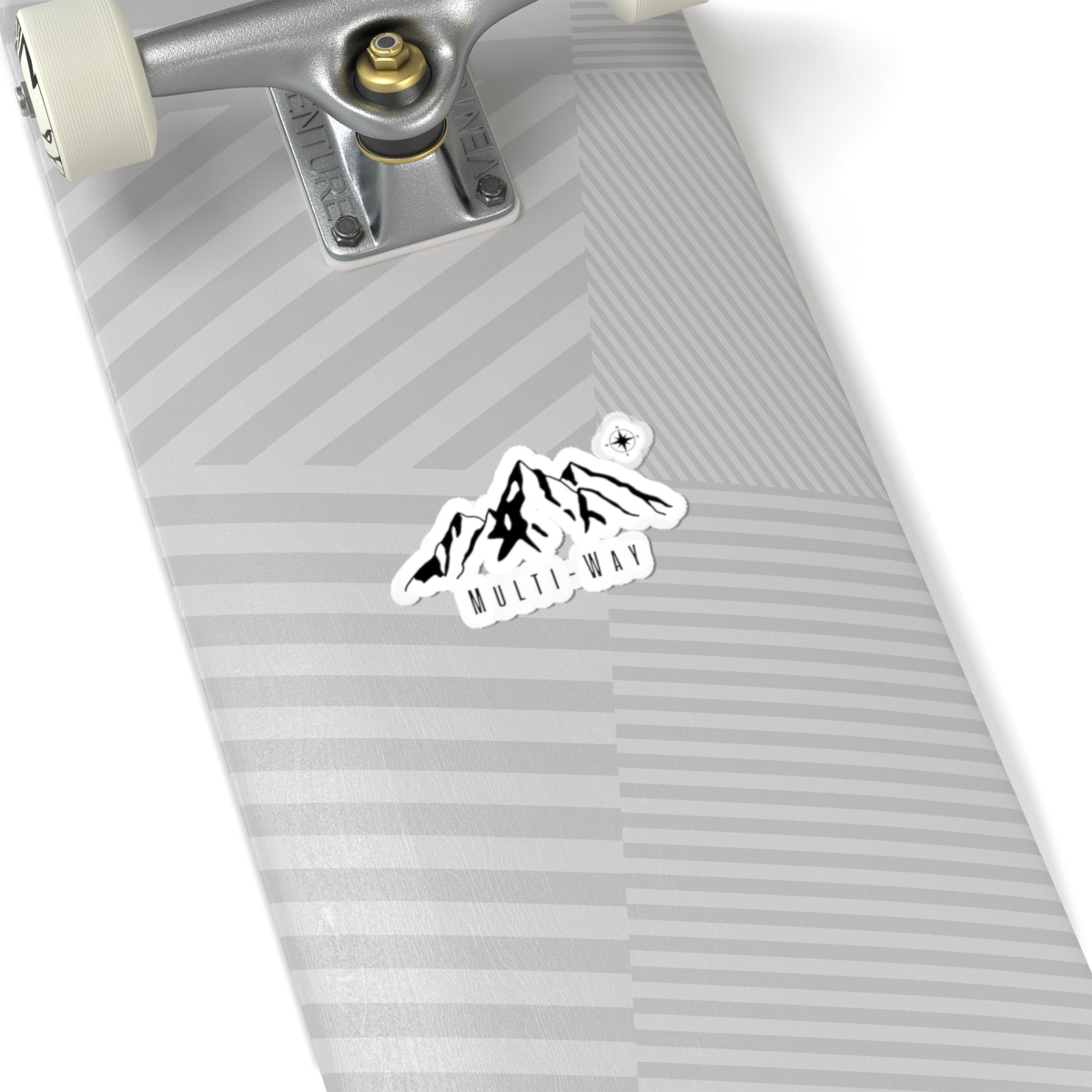 Mountain Logo Kiss-Cut Sticker — 'Multi-Way' Minimal Outdoor Decal