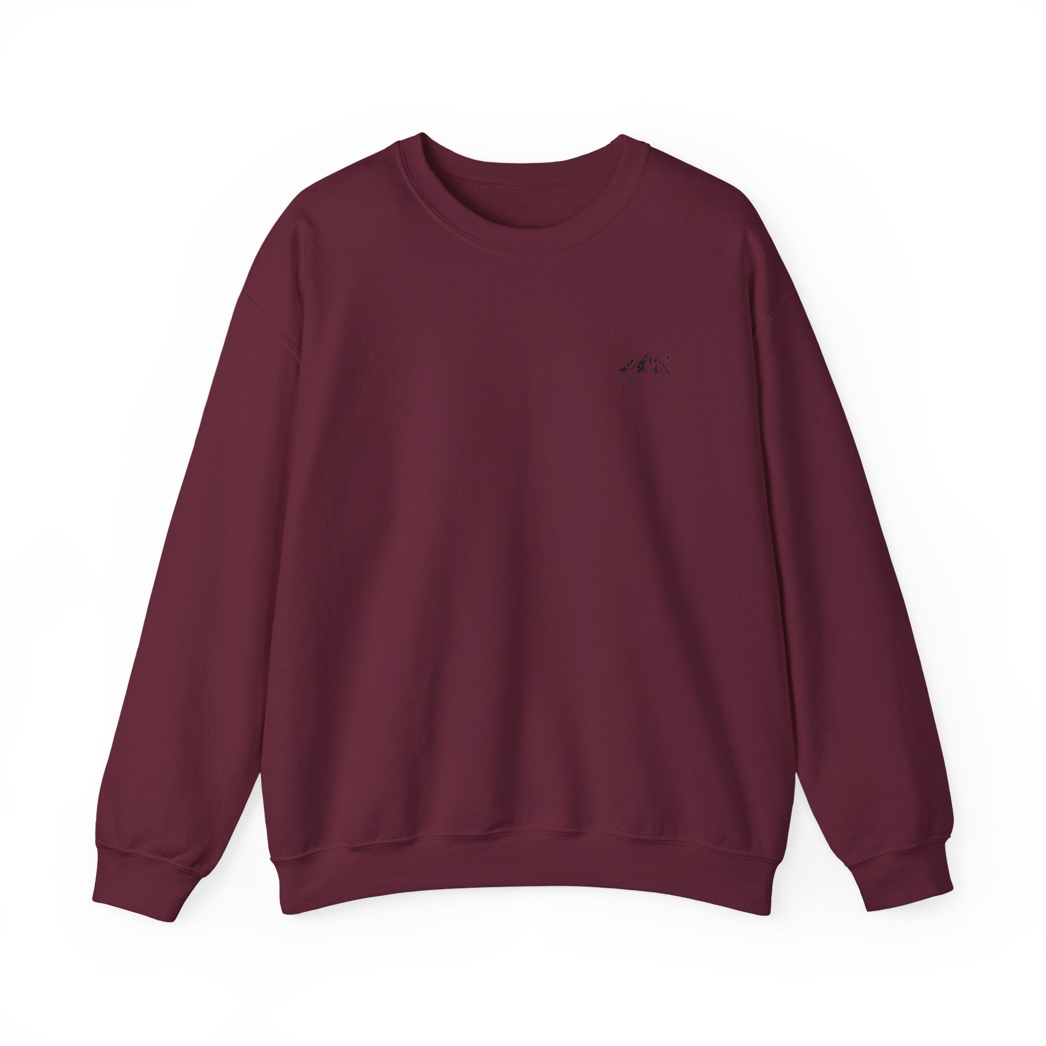 Minimal Mountain Crewneck Sweatshirt - Tiny Mountain Graphic