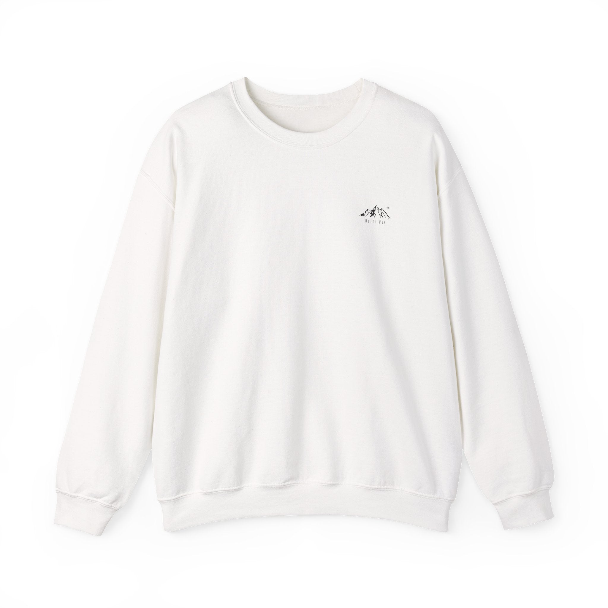 Minimal Mountain Crewneck Sweatshirt - Tiny Mountain Graphic