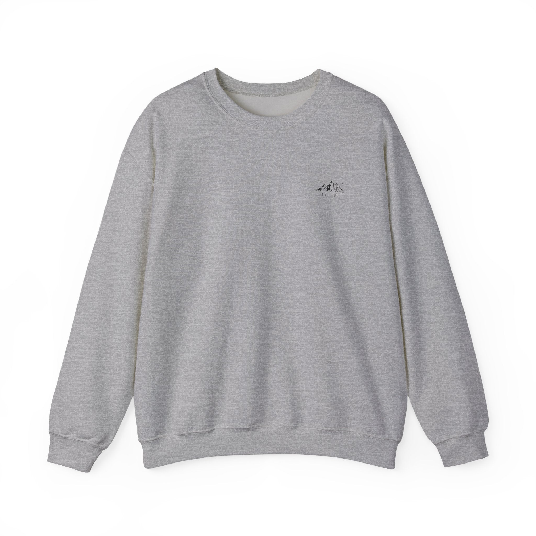 Minimal Mountain Crewneck Sweatshirt - Tiny Mountain Graphic