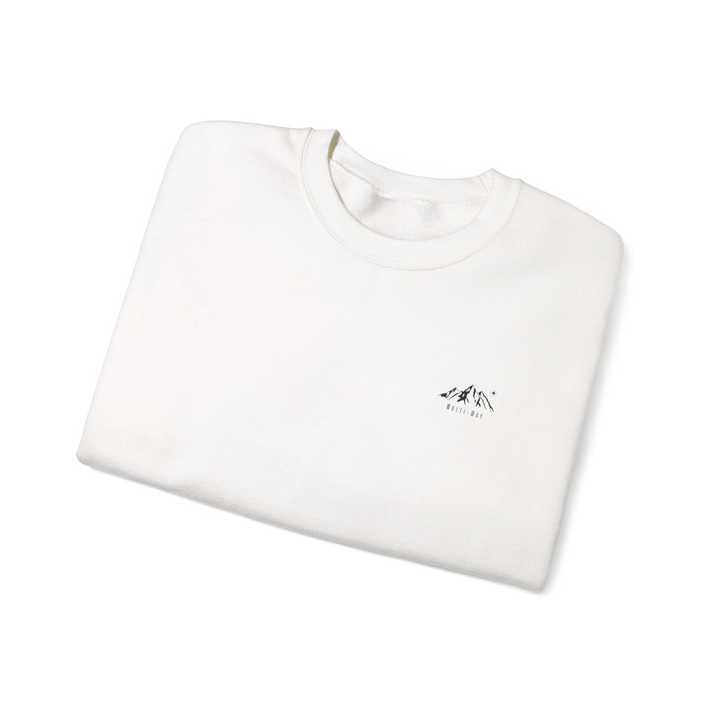 Minimal Mountain Crewneck Sweatshirt - Tiny Mountain Graphic