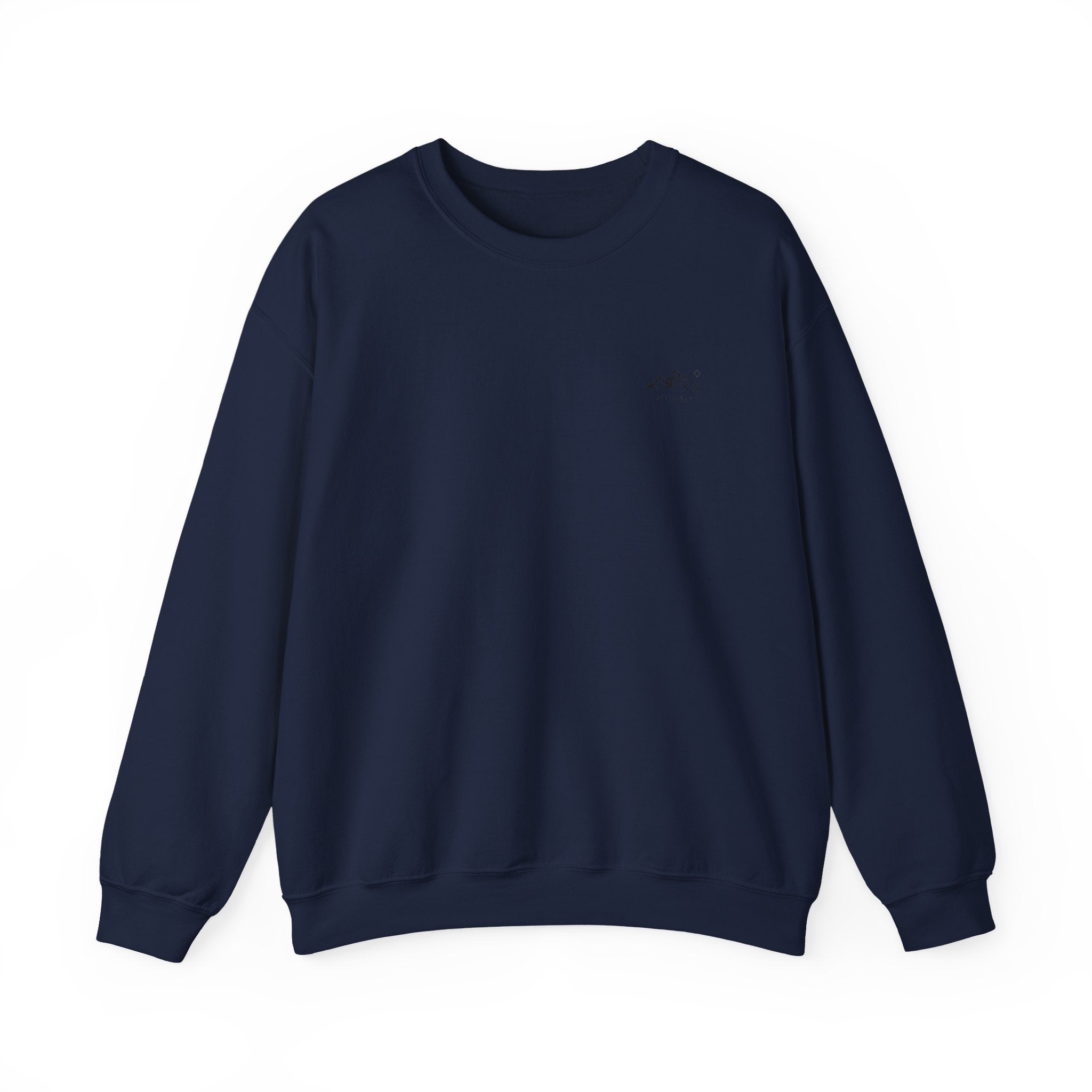 Minimal Mountain Crewneck Sweatshirt - Tiny Mountain Graphic