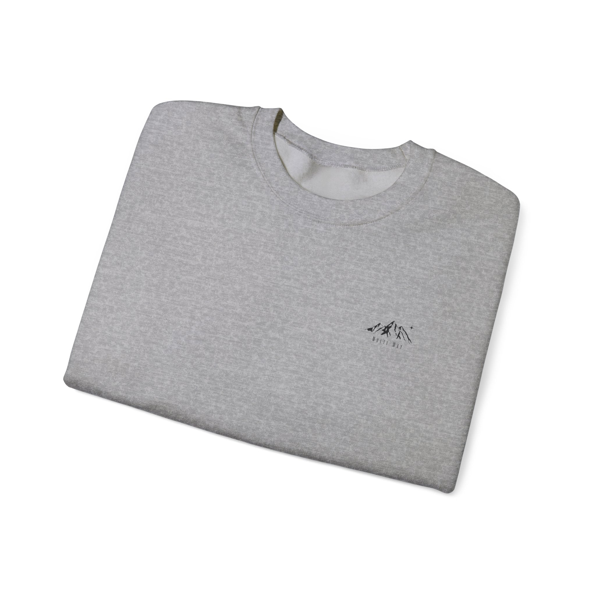 Minimal Mountain Crewneck Sweatshirt - Tiny Mountain Graphic