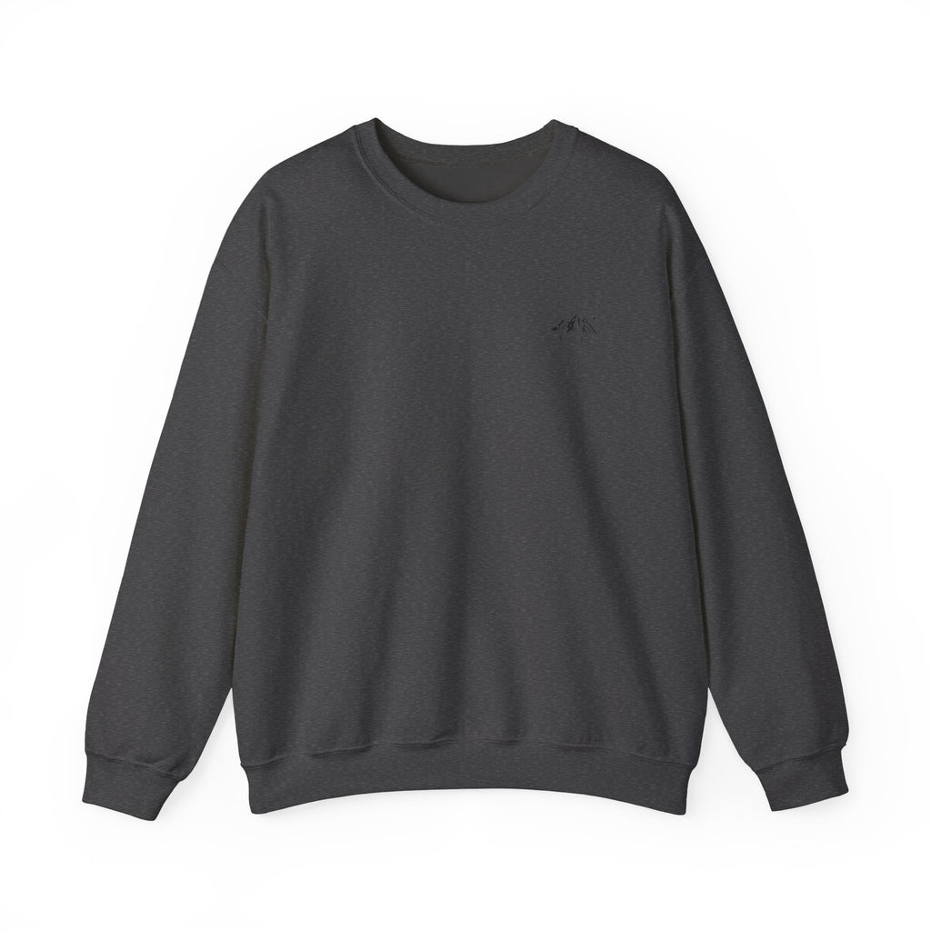 Minimal Mountain Crewneck Sweatshirt - Tiny Mountain Graphic