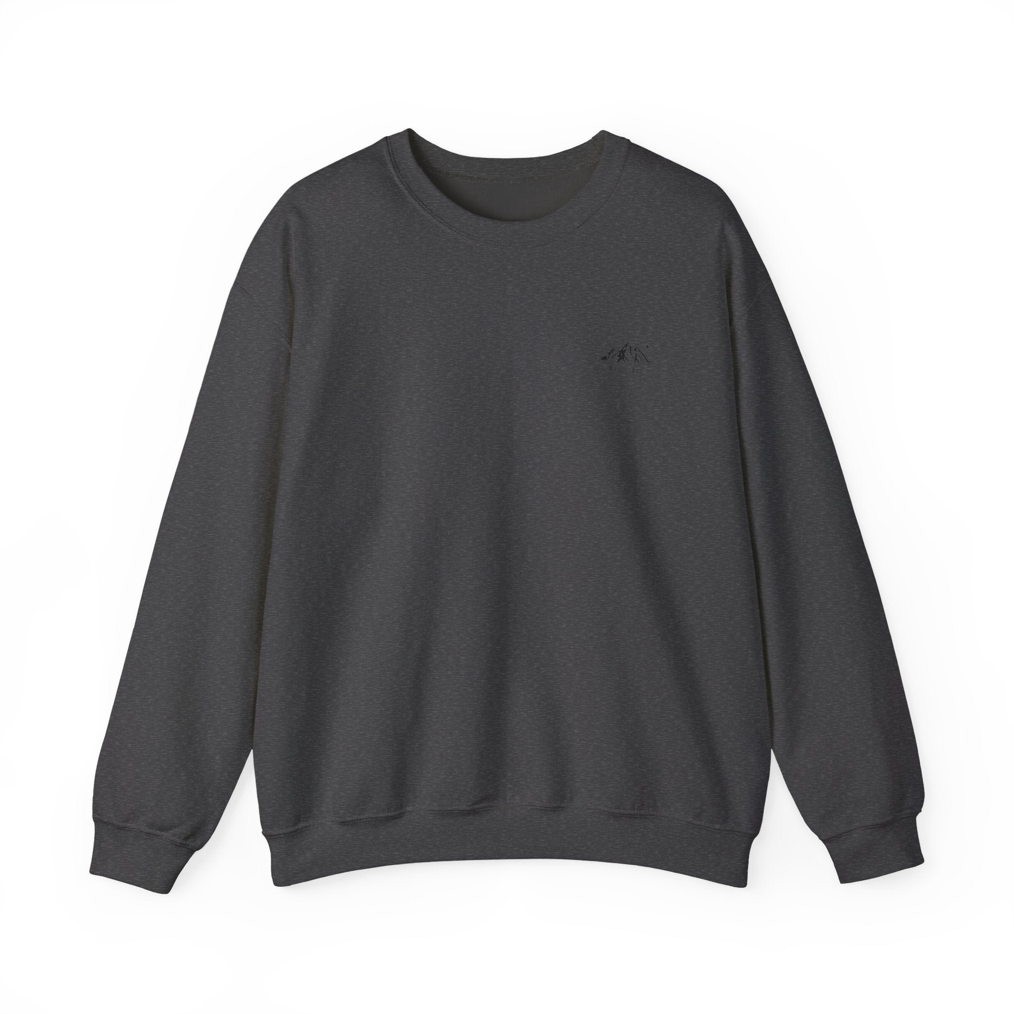 Minimal Mountain Crewneck Sweatshirt - Tiny Mountain Graphic